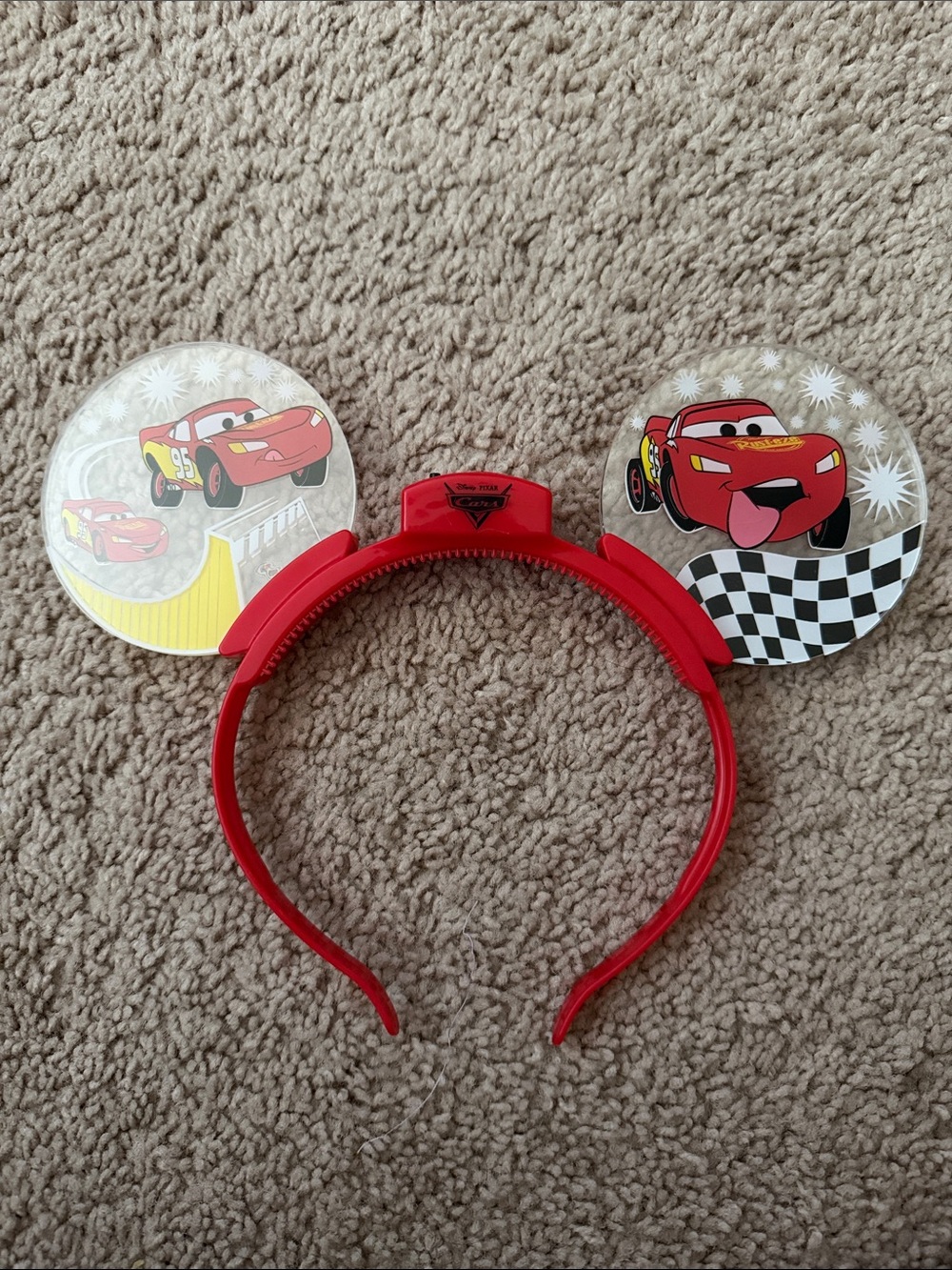 Cars Lightning McQueen Red Light-Up Ear Headband